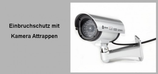 Einbruchschutz-Kamera-Attrappen