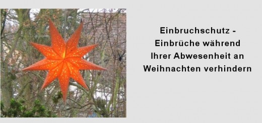 Einbruchschutz-Weihnachten