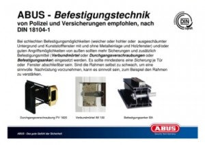 ABUS - DIN 18104-1 Befestigungstechnik