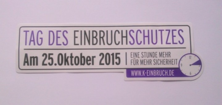 Tag des Einbruchschutzes 2015